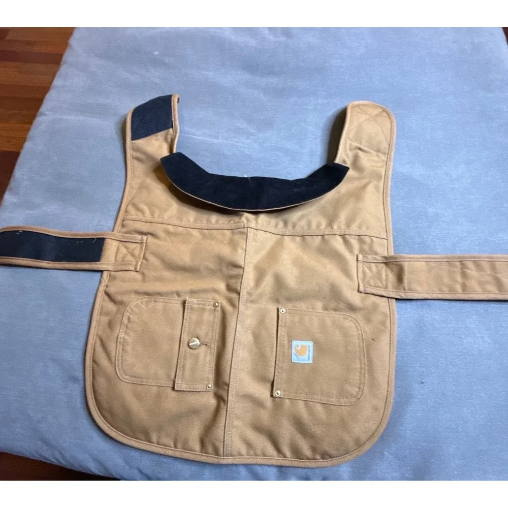 Carhartt Chore Coat Dog Vest Brown Cotton Duck Canvas Water Repellent P000034020